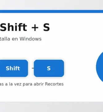 Atajo Win + Shift + S para hacer un recorte de pantalla en Windows