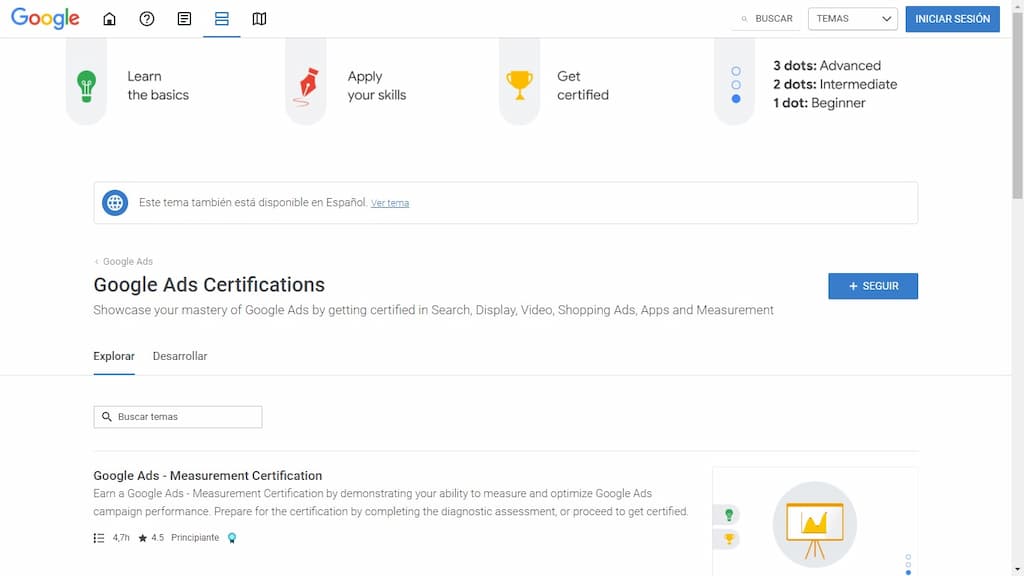 Certificaciones Digitales de Google