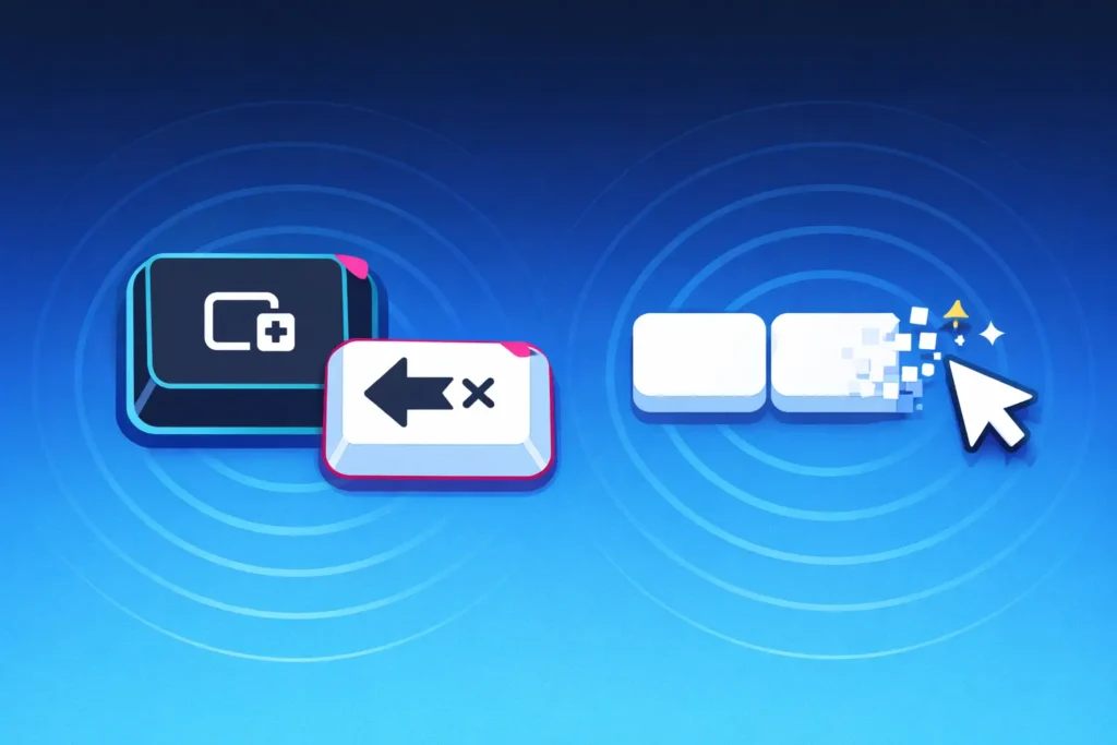 Ctrl + Backspace borrar palabra completa