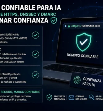 Dominio confiable para IA checklist de HTTPS, DNSSEC y DMARC para ganar confianza
