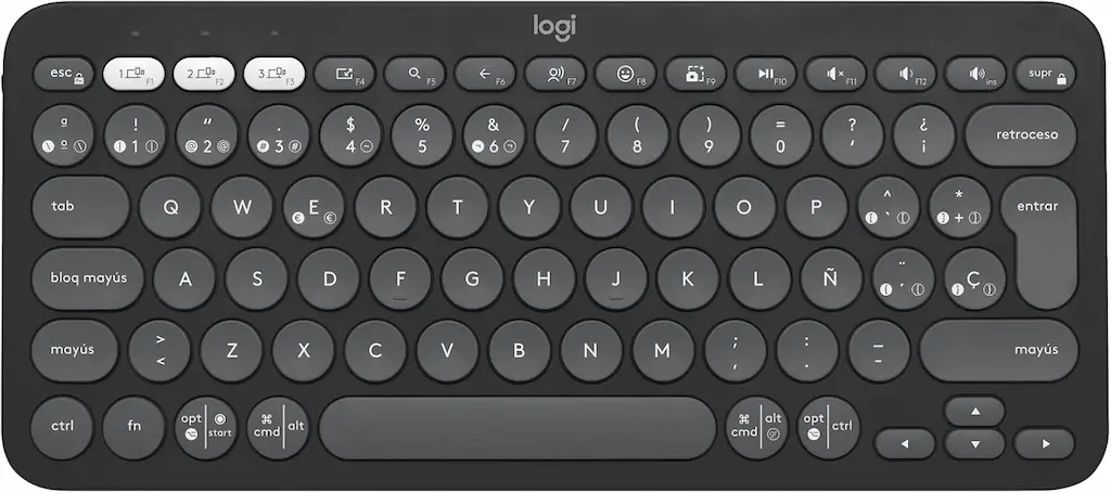 Logitech Pebble Keys 2 K380s, teclado Bluetooth compacto