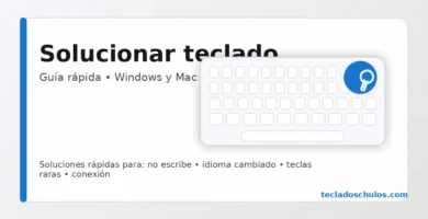 Solucionar problemas teclado guía rápida en Windows y Mac