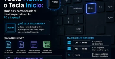 Tecla Home (Inicio) en teclado de PC para ir al principio