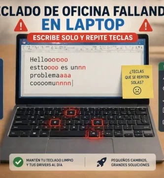Teclado de oficina fallando en laptop escribe solo y repite teclas (soluciones rápidas)