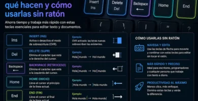 Teclas de edición qué hacen y cómo usarlas sin ratón