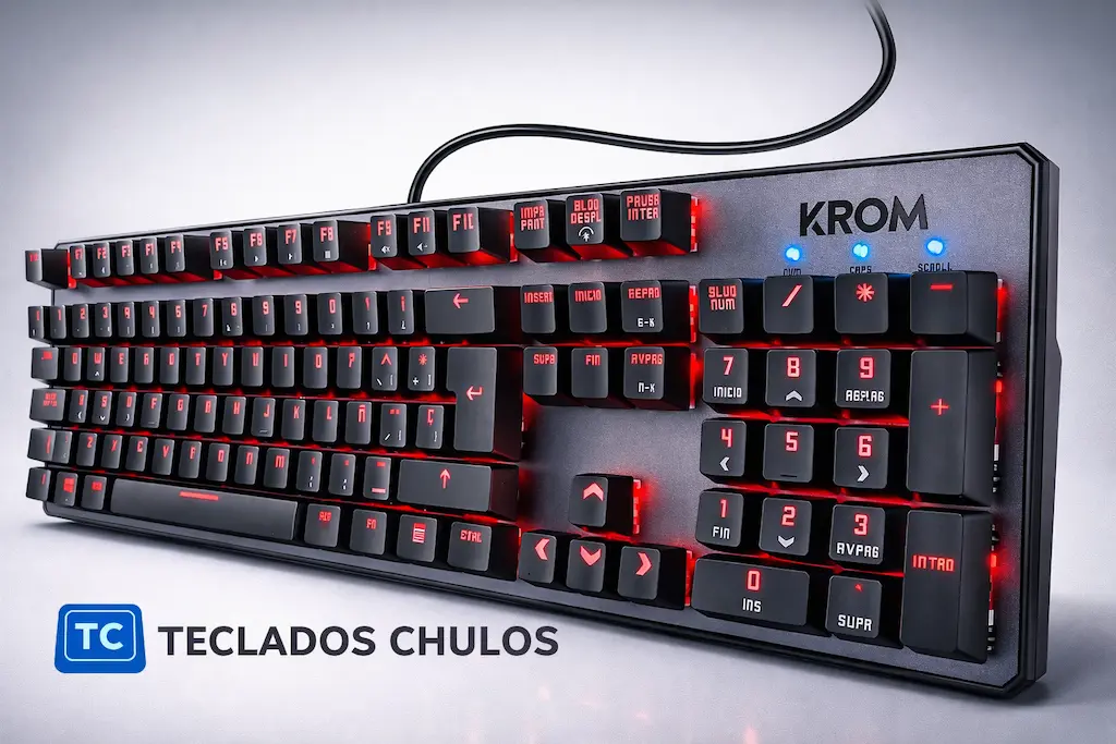Teclado mecánico Krom Kernel NXKROMKRNL con iluminación RGB y layout español