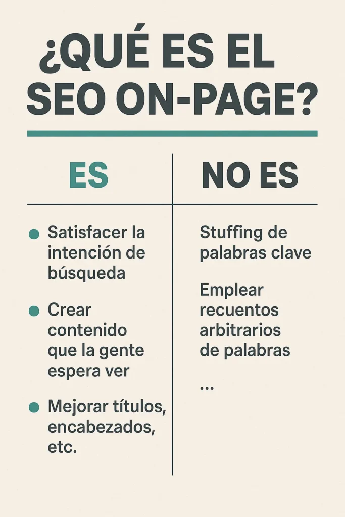 que es el seo on page